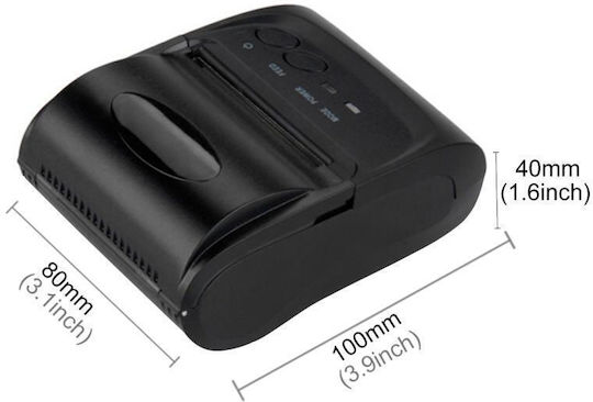 Pos-5802 Θερμικός Εκτυπωτής Αποδείξεων Φορητός Bluetooth