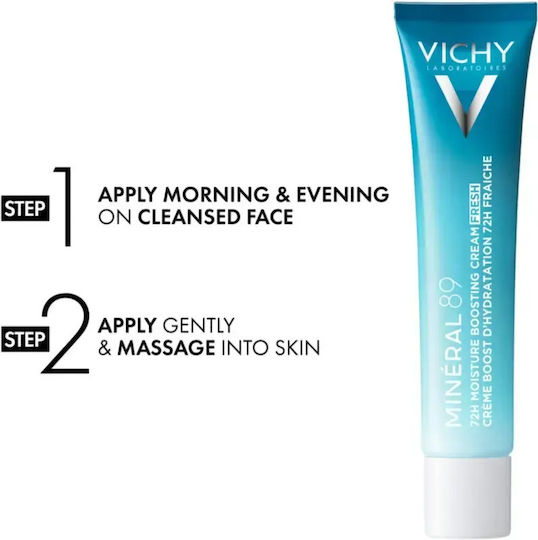 Vichy Minéral 89 72h Moisture Boosting Face Cream Hyaluronic Acid Fresh 40 Ml