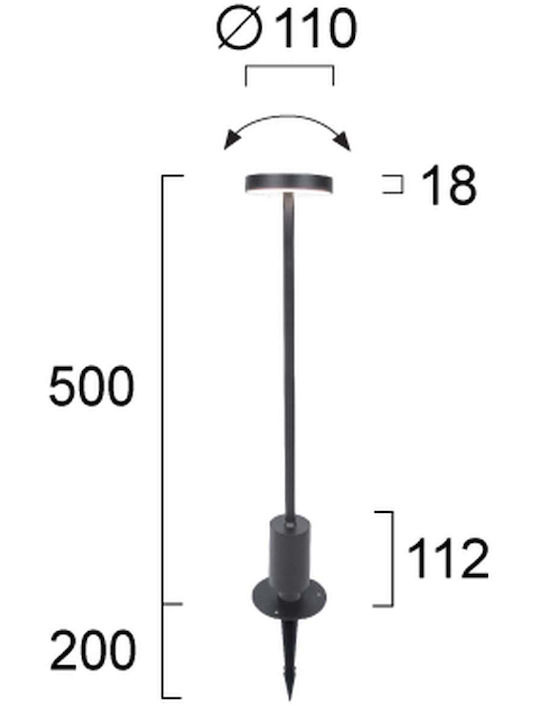 Viokef Φωτιστικό Led Καρφωτό 4333000