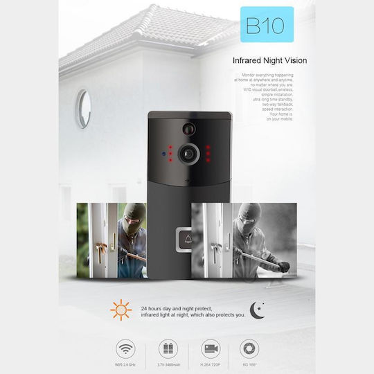Wireless Doorbell Black