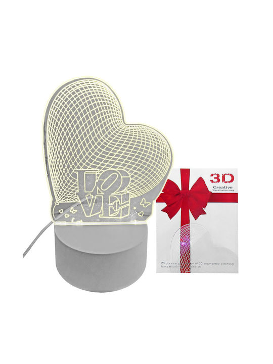 HOMie Dekorative Lampe Liebe Transparent