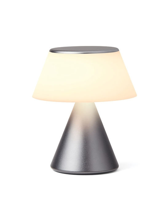 Lexon Luma Dekorative Lampe Silber