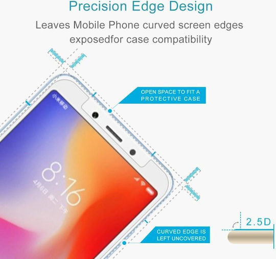 9h 2.5D Закалено стъкло 10бр (Redmi 6/6a - Редми 6/6а)