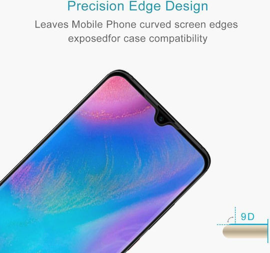 9D Full Face Tempered Glass Black (Huawei P30)