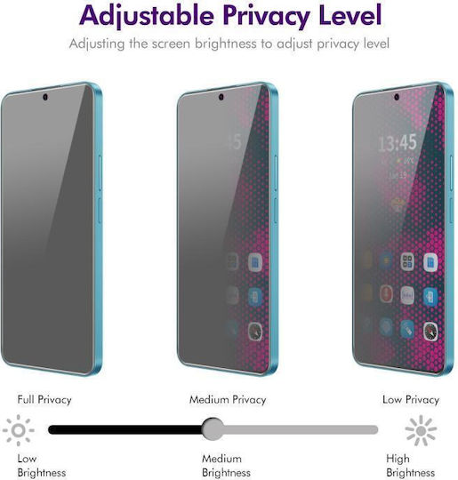 2.5D Privacy Tempered Glass 2pcs (Infinix Hot 40, Infinix Hot 40 Pro, ENKAY)
