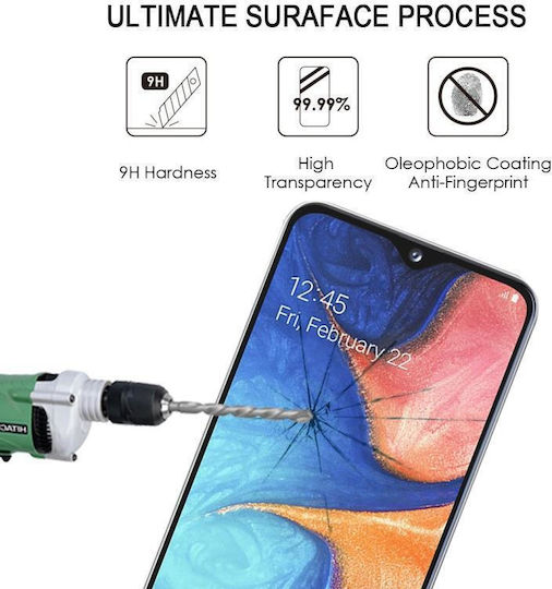 Full Glue Full Face Tempered Glass (Galaxy A20e)