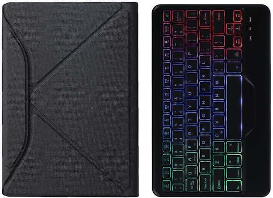 Backlight Flip Cover Δερμάτινη με Πληκτρολόγιο Μαύρη (Lenovo Pad Pro 11.5, Tab P11 Pro 11.5)