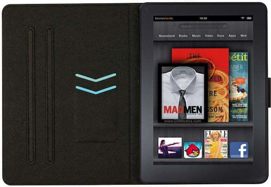 Флип Капак Кожен Сив Amazon Kindle Paperwhite 4, 3, 2, 1