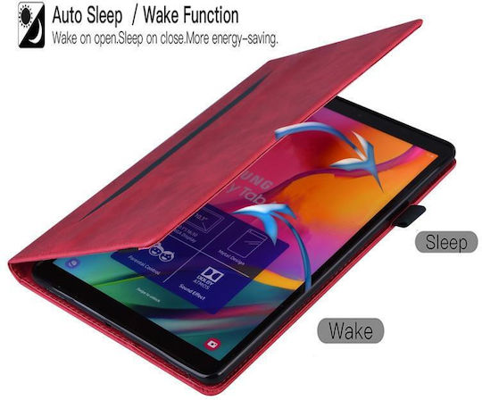 Husă Pentru Tablete Ipad Mini 5 4 3 2 1 Business Shockproof Orizontală Flip Cover Roșie (iPad mini 4 / iPad mini 1,2,3 / iPad mini 2019)