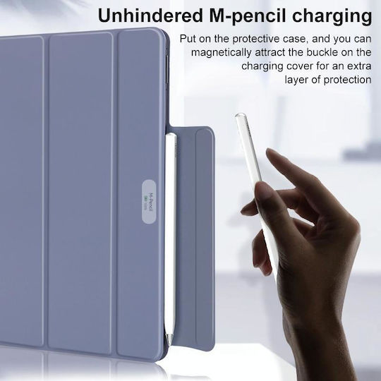 Huawei Matepad 11 2021 3-fach Doppelseitiger Clip Schnalle Magnetische Smart Tablet Hülle Lavendel