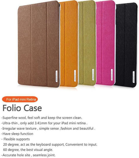 Texture Flip Cover Μωβ (iPad mini 1,2,3)
