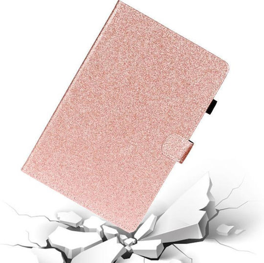 Флип Капак Кожен Розов Lenovo Tab M10 TB-X605F, TB-X505