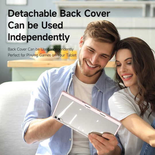 Flip Cover Durabilă Roz Samsung Galaxy Tab S9+ S9 FE+