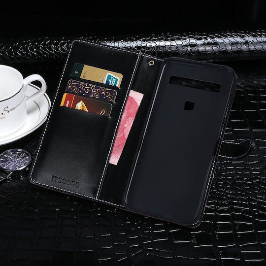 10 5g Idewei Crocodile Texture Horizontal Book Δερμάτινο Μπλε (TCL 10 5G (idewei))