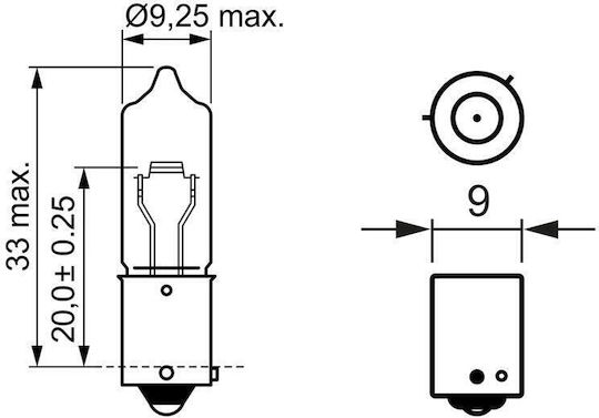 Bec 24V H21W 21W Set Lămpi Camion 10 Bucăți Bosch