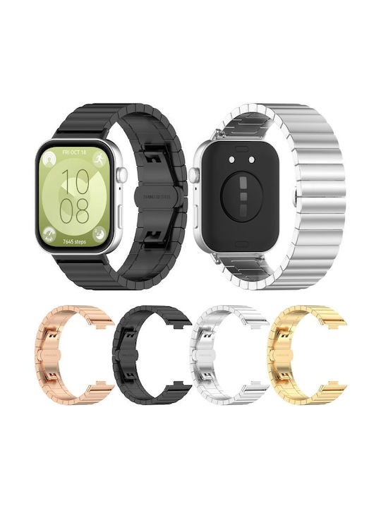 Huawei Watch Fit3 Ein Perle Rostfreier Stahl Silber