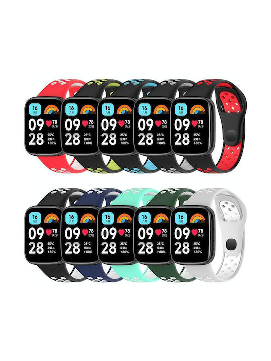 Redmi Watch 3 Lite Watch 3 Active Two Colors Silicone Watch Band Teal White
