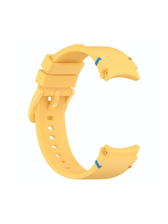 Samsung Galaxy Watch 7 40 44mm Official Solid Stitched Silicone Watch Band Yellow