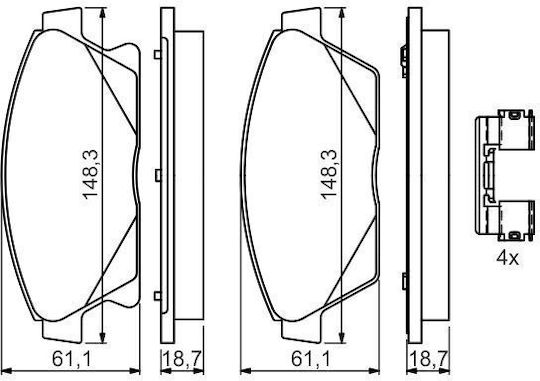 Bosch Disc Brake Pad Set