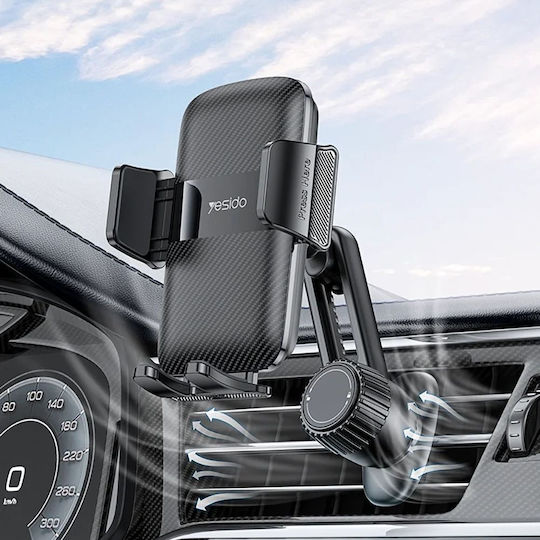Yesido Car Mobile Mount with Adjustable Hooks Black