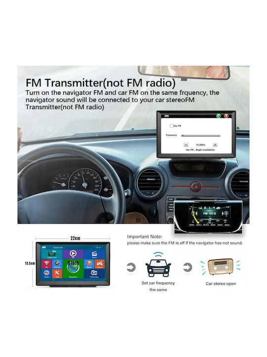 Ηχοσύστημα Αυτοκινήτου (Bluetooth/USB/WiFi/GPS) με Οθόνη Αφής 9"
