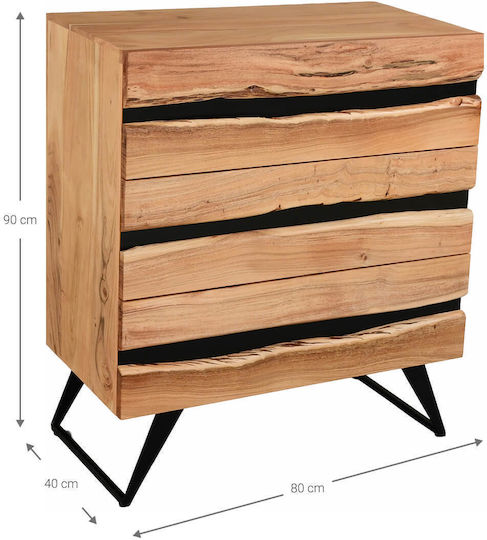 Συρταριέρα Креватокамарас Дървена 80x40x90бр