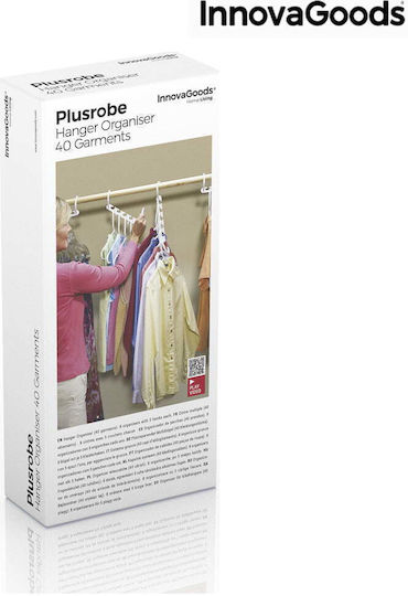 InnovaGoods Plusrobe Κρεμάστρα Ρούχων Λευκή V0100758 24τμχ