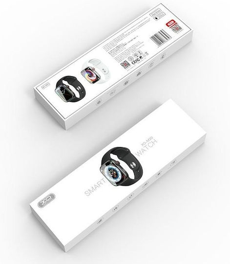 XO M20 Aluminium 44mm Smartwatch with Heart Rate Monitor (Black)