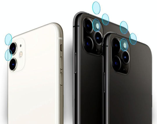 9h 2.5d Kameraschutz Gehärtetes Glas Red für das iPhone 11