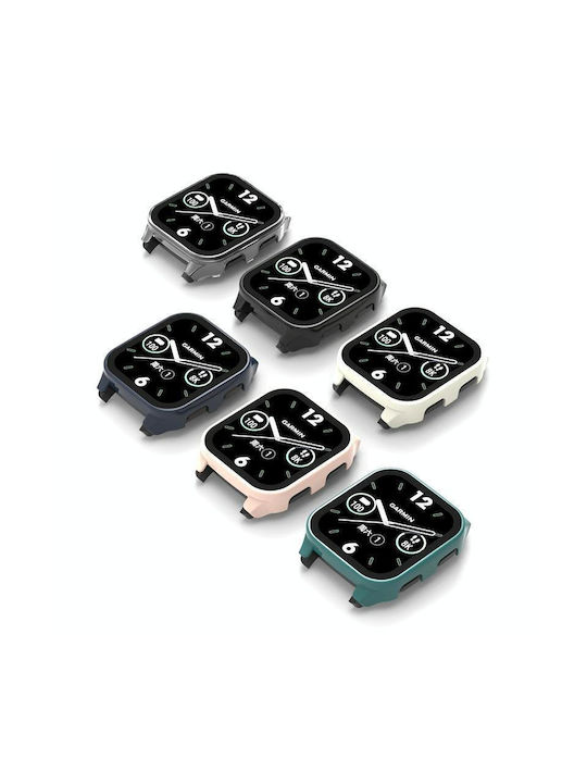 Garmin Venu Sq2 Pc + 9h Tempered Glass Integrated Protective Watch Case Ivory White