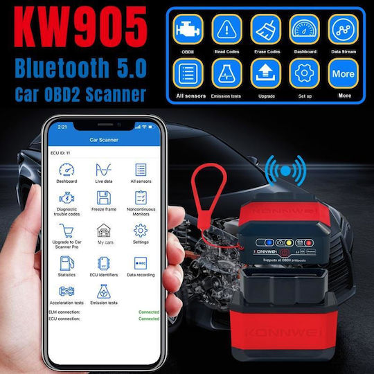 Car Diagnostics Bluetooth Tool OBD 2