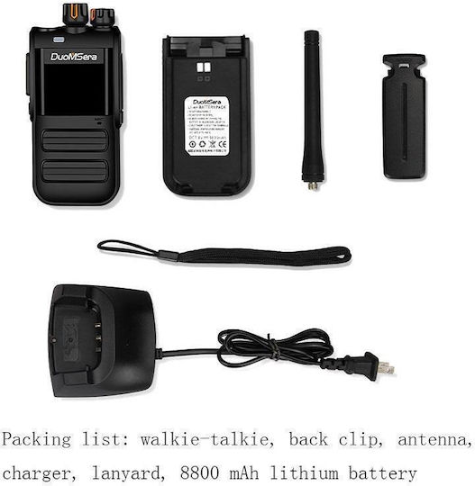 Duomsera Stație Walkie Talkie 15W cu Ecran Monocrom