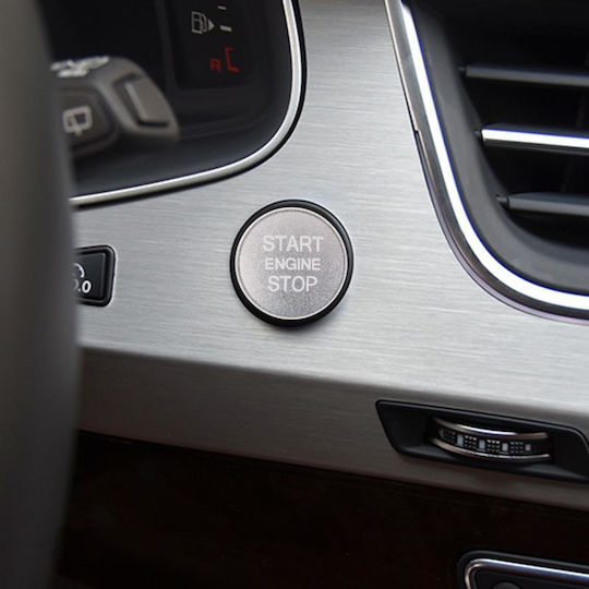 Button Car Ignition Button Gray