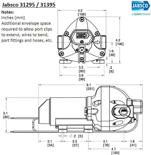 Jabsco Αντλία για Σκάφος 12V