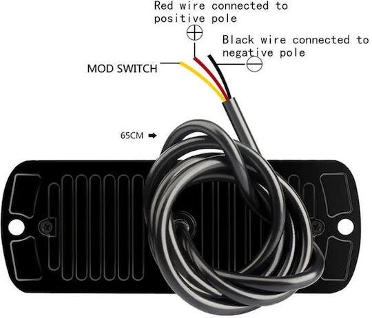 Lumina de Volum a Camionului 12 / 24V - Galben TBD0604241801A