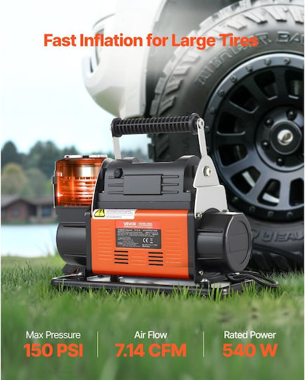 Vevor Car Tire Pump 150PSI with Cable 12V