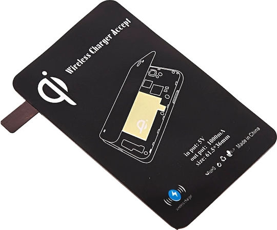 Qi Charging Receiver micro USB-B in Black color