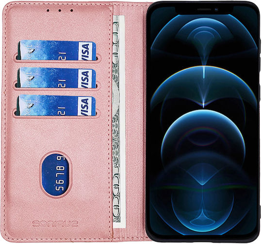 Vintage Magnet Wallet Mobile Phone Case Sonique Motorola Moto G86 5g Rose Gold