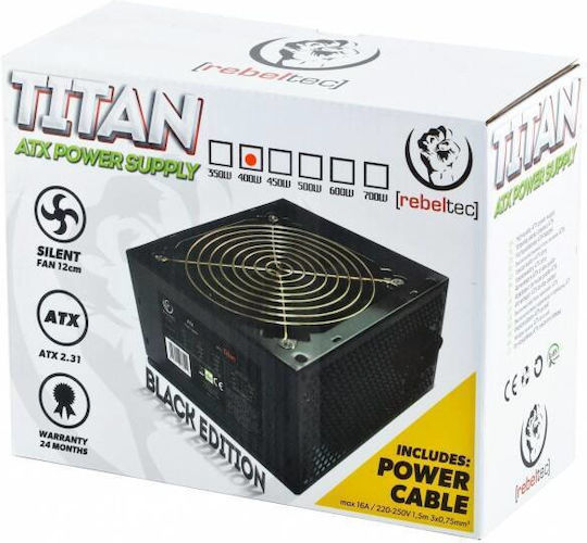 Rebeltec Titan 700W Μαύρο Τροφοδοτικό Υπολογιστή Semi Modular