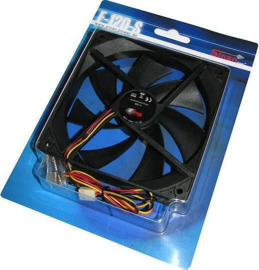 Inter-Tech F-120-S Case Fan (1000rpm / 47cfm) Χωρίς Led Φωτισμό και Σύνδεση 3-Pin