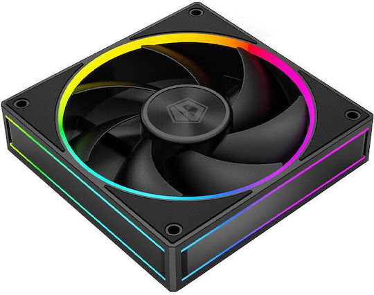 ID-Cooling Ventilator Pentru Carcasă 120mm (2000rpm / 78cfm) Cu Iluminare ARGB Și Conexiune 3-Pin