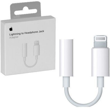 Apple Converter Lightning / 3.5mm male to Lightning / 3.5mm female White 1pcs MMX62ZM/A