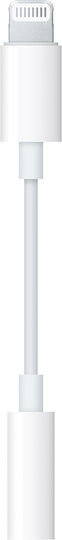 Apple Converter Lightning / 3.5mm male to Lightning / 3.5mm female White 1pcs MMX62ZM/A