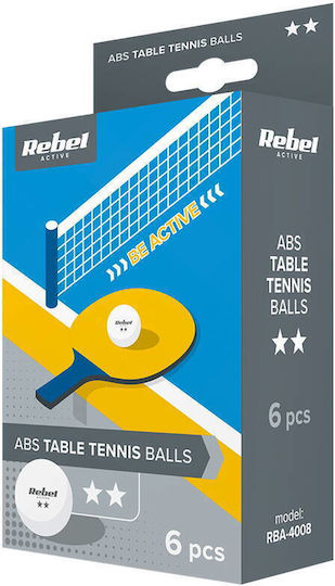Tischtennisball-Set ABS-Material 6 Stück Rebel Active