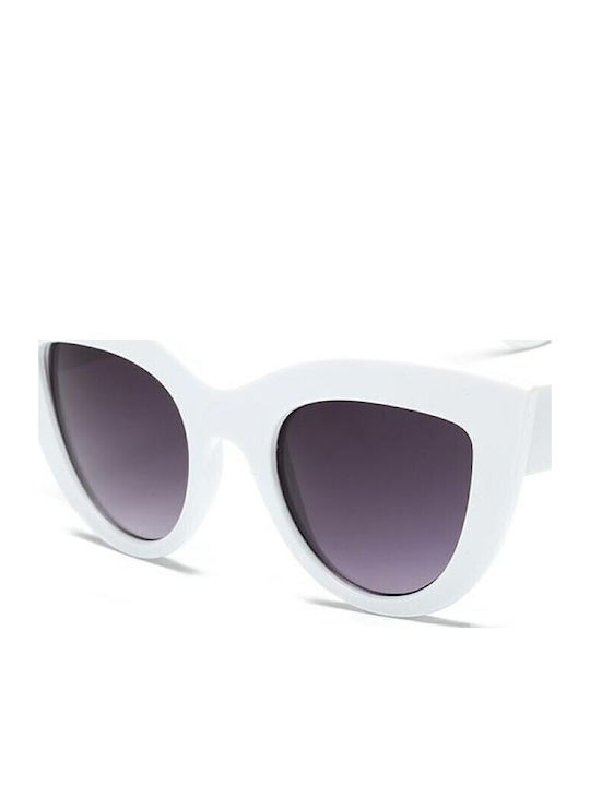 Women's Sunglasses with Silver Metal Frame and Silver Mirror Lens HC2055G