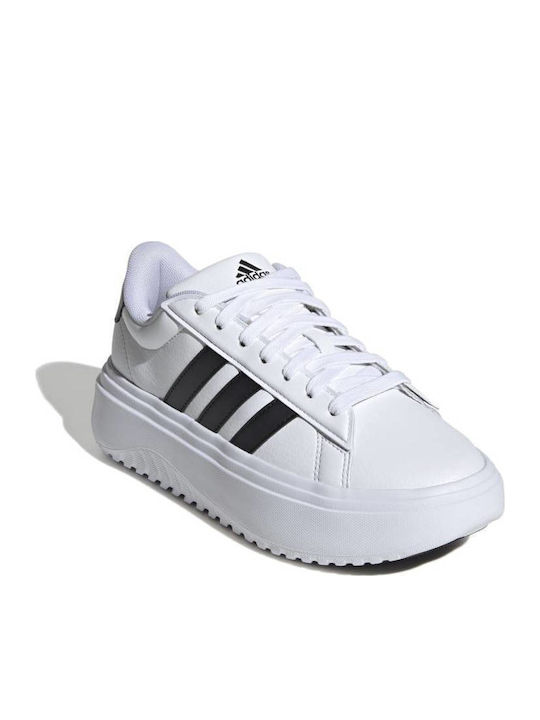 adidas Grand Court Platform Sneakers White