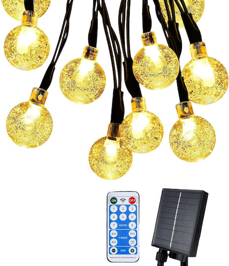 65 Led Bulb Spheres Соларна Светлина Гирлянда с Датчик за Движение IP65