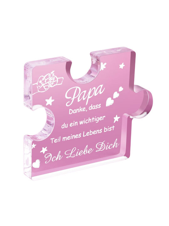 Engraved Acrylic Trophy A Nice Inscription Father Dad Gift