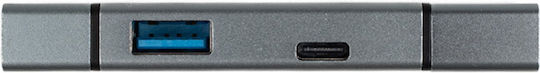 Външен четец на карти Spacer Spcr-typec-usb-01