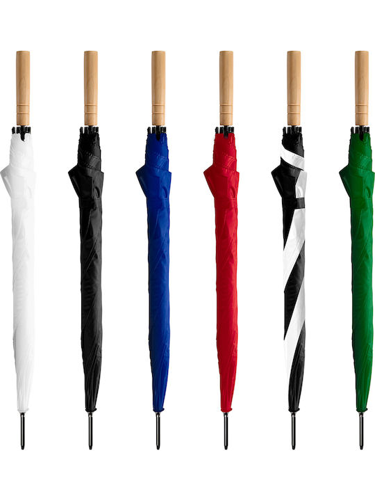 Automatic Rain Umbrella with Walking Stick Green